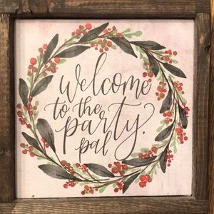 9X9” Framed Canvas - “Welcome to the Party, Pal” Die Hard Movie Quote